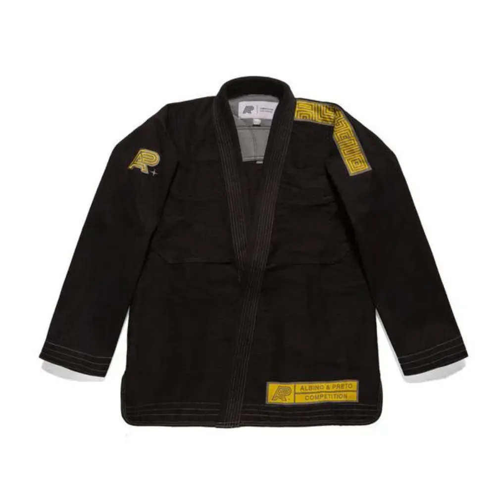 Q2 Competition BJJ Gi Black Albino and Preto Q2 Competition BJJ Gi Black by Albino and Preto Batch #48 for Brazilian Jiu Jitsu training