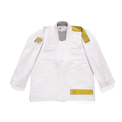 BJJ Gi Q2 Competition White by Albino and Preto Batch #48 for Brazilian Jiu Jitsu training and competition