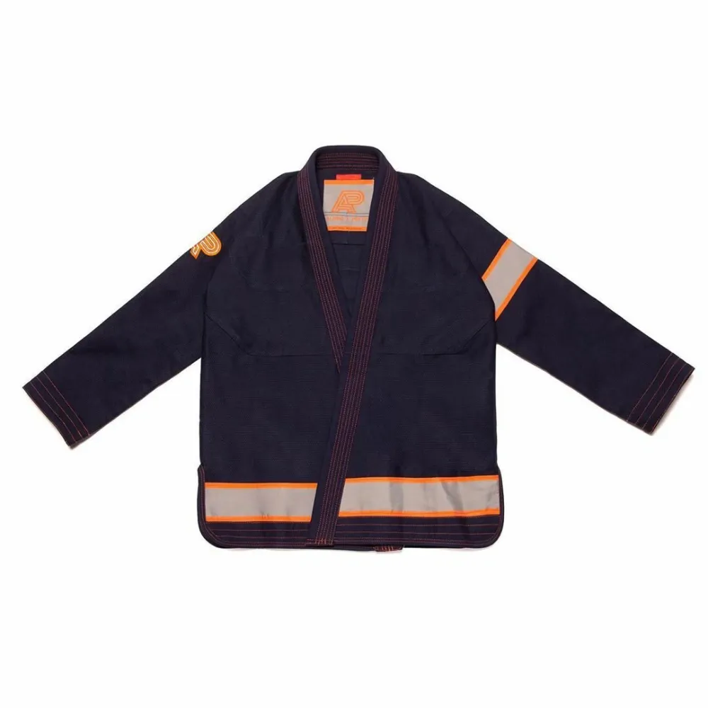 BJJ Gi The Journey Navy Albino and Preto BJJ Gi The Journey Navy by Albino and Preto Batch #49 lightweight Brazilian Jiu-Jitsu gi for training and competition