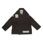 Grappling Force Bjj Gi black performance edition of Albino and Preto Batch 61 featuring clean high-density typography embroidery.