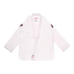 BJJ Tri-Color White Gi by Albino and Preto Batch #67 PBJ for Brazilian Jiu-Jitsu training and competition