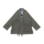 Pleasures Olive BJJ Gi by Albino & Preto Batch #80 premium olive Brazilian Jiu-Jitsu gi with lightweight durable cotton weave
