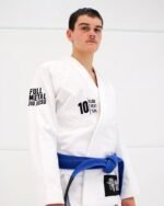 Full Metal BJJ Gi by Albino and Preto A&P x Full Metal Jiu Jitsu white Brazilian Jiu-Jitsu gi