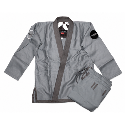 Albino and Preto Batch #12 BJJ Gi M90 grey premium Brazilian Jiu-Jitsu gi for training and competition