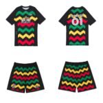 Rash Guard Shorts Bjj MMA set Albino and Preto A&P x Bob Marley grappling apparel