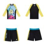 Albino & Preto A&P x SpongeBob SquarePants 2 BJJ MMA long sleeve rash guard and shorts set designed for grappling and training performance