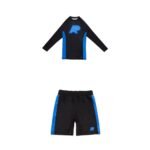 Herringbone Classic BJJ MMA Rash Guard LS and shorts by Albino & Preto Batch #83 no gi training set