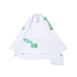 Albino and Preto CDM Bjj Gi Herringbone Classic (White) with Bag - Image 2