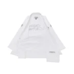 Albino and Preto Bjj Destination Grey Gi (White) with Bag - Image 2