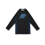 Albino and Preto Earl Grey Bjj MMA Herringbone Classic Rash Guard LS and shorts - Image 2