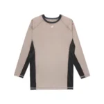 Albino and Preto MAT Bjj MMA Herringbone Classic Rash Guard LS and shorts - Image 2