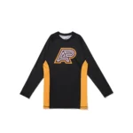 Albino and Preto Batch #111 Herringbone Classic MMA Bjj YBM Rash Guard LS and shorts - Image 2