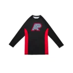 Albino and Preto Bjj MMA MGR Herringbone Classic Rash Guard LS and shorts - Image 2