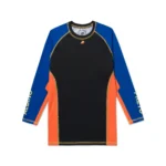 Albino and Preto OBY Bjj MMA set Herringbone Classic Rash Guard LS and shorts - Image 2