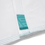 Ocean Mist BJJ Gi Albino and Preto Herringbone Classic White with Bag | Premium IBJJF Gi - Image 10