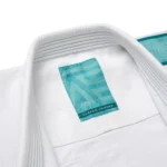 Ocean Mist BJJ Gi Albino and Preto Herringbone Classic White with Bag | Premium IBJJF Gi - Image 11