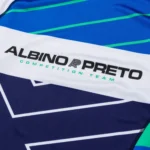 Albino and Preto RNG BJJ MMA set Comp Rash Guard SS and shorts - Image 3