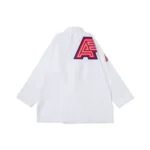 Albino and Preto Bjj Gi BRP Herringbone Classic (White) with Bag - Image 2