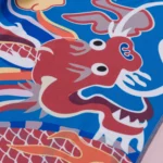 Albino and Preto Year of the Dragon set BJJ MMA Rash Guard SS and shorts - Image 3