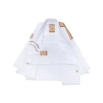 BJJ Gi MAT Albino and Preto Herringbone Classic White Brazilian Jiu-Jitsu Gi with bag - Image 3