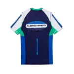 Albino and Preto RNG BJJ MMA set Comp Rash Guard SS and shorts - Image 5