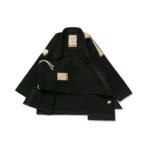 Albino and Preto Stucco Bjj gi Herringbone Classic (Black) with bag - Image 4