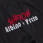 Albino and Preto X Shadow Conspiracy Rash Guard LS & Fitted Short Bjj Uniform - Image 4