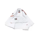 Albino and Preto BOW Herringbone Classic Bjj Gi white with bag - Image 4