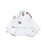 BJJ Gi MGR Herringbone Classic White Albino and Preto Premium Competition Gi with Carry Bag - Image 4