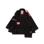Nopal BJJ Gi Herringbone Classic Black by Albino and Preto with premium carrying bag - Image 4
