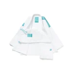 Ocean Mist BJJ Gi Albino and Preto Herringbone Classic White with Bag | Premium IBJJF Gi - Image 4