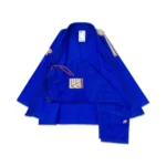 Albino and Preto Bjj POC Gi Herringbone Classic (Blue) with Bag - Image 4
