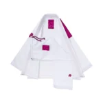 Albino and Preto BJJ Gi PPP Herringbone Classic White with Bag premium Brazilian Jiu-Jitsu gi - Image 5