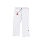 Albino and Preto Batch #111 Herringbone Classic YBM white bjj gi with bag - Image 11
