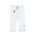 BJJ Gi MGR Herringbone Classic White Albino and Preto Premium Competition Gi with Carry Bag - Image 5