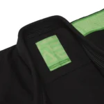 Albino and Preto Batch #98 Monochromatic Herringbone Bjj Gi Classic (Green) black Gi with Bag - Image 7
