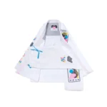 Best Sanktuary BJJ Gi | Albino & Preto White Kimono with Bag IBJJF Competition BJJ Gi - Image 7