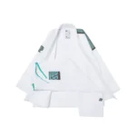 Albino and Preto Bjj GTDG Gi Herringbone Classic (White) - Image 7