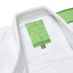 Albino and Preto Batch #98 Monochromatic Bjj Herringbone Gi Classic (Green) white - Image 8