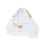 OBY BJJ Gi Albino and Preto White Herringbone Brazilian Jiu Jitsu Gi with Bag - Image 8