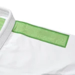 Albino and Preto Batch #98 Monochromatic Bjj Herringbone Gi Classic (Green) white - Image 9