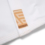 Albino and Preto BJJ Stucco Gi Herringbone Classic (White) with bag - Image 9