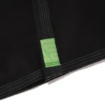 Albino and Preto Batch #98 Monochromatic Herringbone Bjj Gi Classic (Green) black Gi with Bag - Image 9