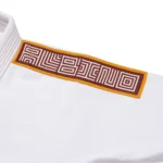Albino and Preto Batch #111 Herringbone Classic YBM white bjj gi with bag - Image 7
