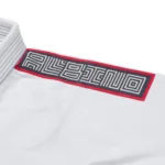 BJJ Gi MGR Herringbone Classic White Albino and Preto Premium Competition Gi with Carry Bag - Image 9