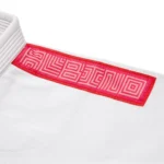 Albino and Preto Bjj Gi Nopal Herringbone Classic (White) with Bag - Image 9