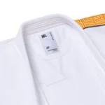 OBY BJJ Gi Albino and Preto White Herringbone Brazilian Jiu Jitsu Gi with Bag - Image 9