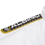 Albino and Preto RS Bjj Gi Comp White Black Belt designed for elite Brazilian Jiu-Jitsu - Image 9