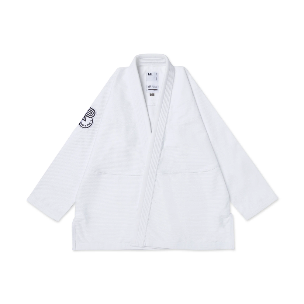 BW Essential BJJ Gi White Kimono Limited Edition A&P Albino and Preto BW Essential white Brazilian Jiu Jitsu Gi kimono uniform limited edition