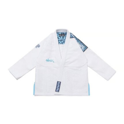 BJJ Gi Stash White with Bag by Albino and Preto Batch #97 for Brazilian Jiu-Jitsu training and competition